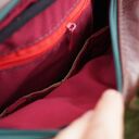 ZUCHWAŁA ZOŚKA torebka skórzana kuferek zieleń brąz bordo wzory motyle