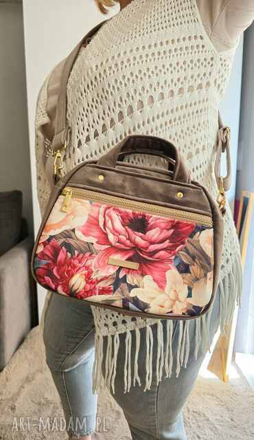 Torebka Box Ada Romantyczne Piwonie Duża (rozmiar a5)