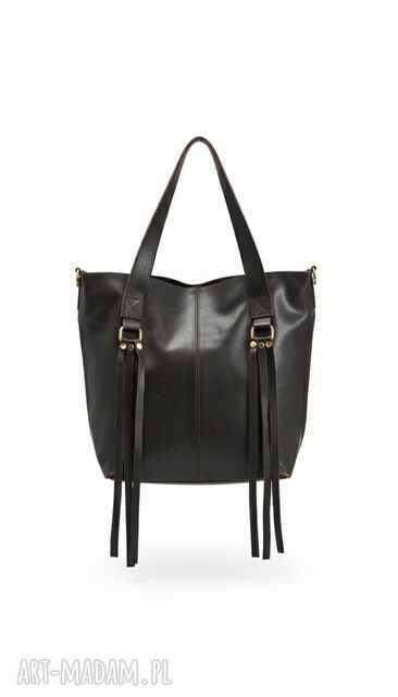 Ekskluzywna torebka z naturalnej skóry - LS01 ciemnobrązowa