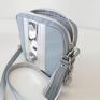 torebka na ramię srebrne alice box bag (grey&silver)