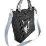 Aneta Pruchnik torebka grey cat on pocket/strap