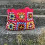 kolorowa kwadraty qatro handmade rękodzieło torebki