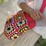 Qatro handmade - kolorowa kwadraty torebka na ramie