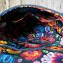 łowicki torebki listonoszka z haftem - wzór filcowa