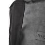 Pojemna czarna torba oversize XL bawełna - Simply Balance - na zamek weganska