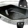 Black cat on pocket/strap - kotek torebka