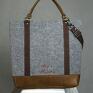 Tote Classic Brown - filcowa torebka