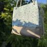torebki: bucket bag na lato worek wiosenne kwiaty - kolekcja