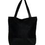 Bags Philosophy czarna zamszowa torba w kształcie prostokąta na torebki z personalizacją wegańska
