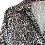 oversize tunika damska w panterkę animal print luźna z printem