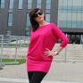 tuniki: bluzka dresowa oversize midi kolory