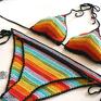 Tęczowe bikini No. 2 ubrania plaża