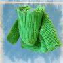 waldorfskie ręcznie zrobione ubranka dla lalek lalka sweterek shreka. Ubranko, misia ok. 40 cm miś
