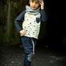 Cudi KIDS spodnie czarne swobodne trendy baggy