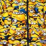 bawełniana bluza dziecięca minionki cienka z dresówki, rozmiary 68 122