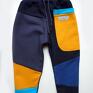 ciepłe spodnie żółte patch pants 110x152 cm granat & dresowe dres dla dziecka