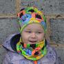 Bam Bi czapka dla chłopka potworki zestaw dziecka na jesień/zimę dziewczynki