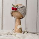 Opaska z wisienką - szara