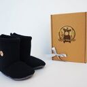 Bambosze hand made / wełna / zapinane na zamek