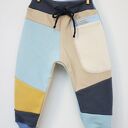 PATCH PANTS spodnie 74 - 104 cm krem & błękit