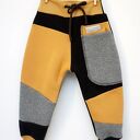 PATCH PANTS spodnie 110 - 152 cm szary & czarny
