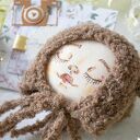 Czapeczka dla maleństwa - słodka czekolada (miś) z włóczki