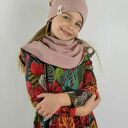 Zestaw czapka & komin pudrowy róż