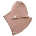 Zestaw czapka & komin pudrowy róż