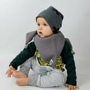 Spodnie baggy dla dzieci w szarym melanżu - Cudi KIDS (handmade)