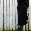 Bluza dziecięca NavahoClothing z kapturem i dużą kieszenią (czerwona bawełna)