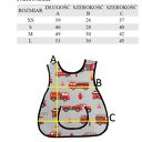 FARTUSZEK do przedszkola żłobka dinozaury na zielonym personalizacja