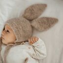 Bonetka niemowlęca i dziecięca Little Bunny z alpaki i jedwabiu
