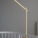 Drewniany pałąk do mobilu i karuzeli, naturalny, olejowany, handmade