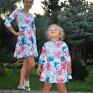 Mrugala sukienki dla mamy i córki koliber bluzy