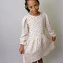 pomysł na upominki elegancka sukienka dla dziewczynki melisa kremowa dziecka