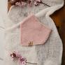 wisienka opaska chustka - rozowy komplet wiosenne stylizacje