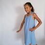 sukienka dla dziewczynki z muślinu letnia dla muślinowa