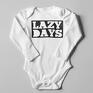 Body lazy days - ręcznie zrobione text napis
