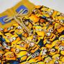 minionki żółte spodnie bawełniane dziewczynki, dla chłopca, rozm. 56 unisex