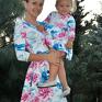 kolorowe sukienki dla mamy i córki eko koliber