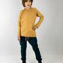 Cudi KIDS bluza basic musztardowa jesienna