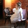 ozdobna tasiemka imprezowa elegancka sukienka z tiulem lily, biała spódnica z tiulu kienka dla dziewczynki