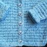 sweterek niebieski kapturek cieplutki