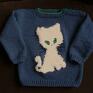 Sweterek "Kiciuś" - kotek włóczka