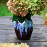 wazony ozdobny wazon duży ceramiczny - z malowniczymi zaciekami dekor