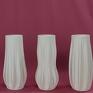 białe wazon ceramiczny zestaw wazonów ceramicznych
