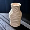 Wazon ceramiczny druk 3D Nowoczesny Minimalistyczny na kwiaty - beżowy, 21 cm