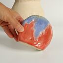 Ceramiczny wazonik handmade na suche kwiaty