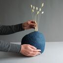 Rzeźbiona forma dekoracyjna na suszone kwiaty z paper mache