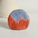 Ceramiczny wazonik handmade na suche kwiaty
